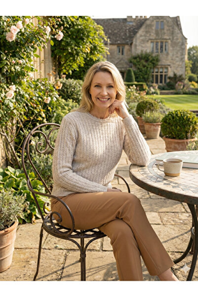 Oppland Women's Winter Knitwear Sweater Woolen Premium Soft Textured Modern Patterned