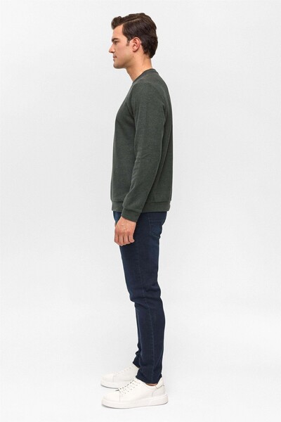 SÜVARİ Ανδρικό φούτερ O Yaka Selanik Khaki Sw2013700010