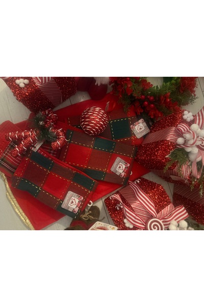 So Iconic 3 قطع من مجموعة مناشف المطبخ باللون الأحمر والأخضر لعيد الميلاد - ديكور مطبخ لعيد الميلاد