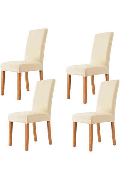 Arabest 4Pcs Velvet Dining Chair, Dining Chair Slipcovers, Slipcover Removable Washable Chair Protector