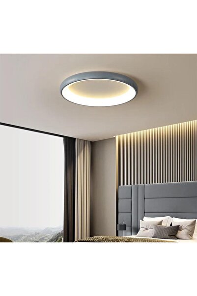 Monolux Ø40CM ECO LED AVİZE PLAFONYER ESKİTME GOLD-RAL1950 3 IŞIK RENGİ