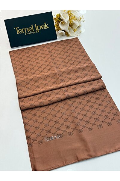 Siyane Dvostrano Pamuk Žakard monogram šal