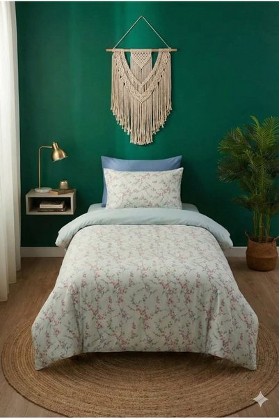 H&F Trendline Set de husă de pilotă dublă cu model floral