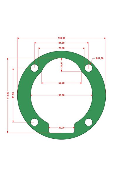 Maxrom Set de 10 Garnituri pentru cap compresor de aer in V cilindri 3x90mm Mod.0.9-8 (G) CH182
