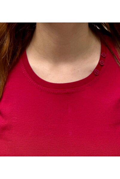 QYA Clothing Basic 100% Cotton Wide Fit Long Sleeve T-Shirt