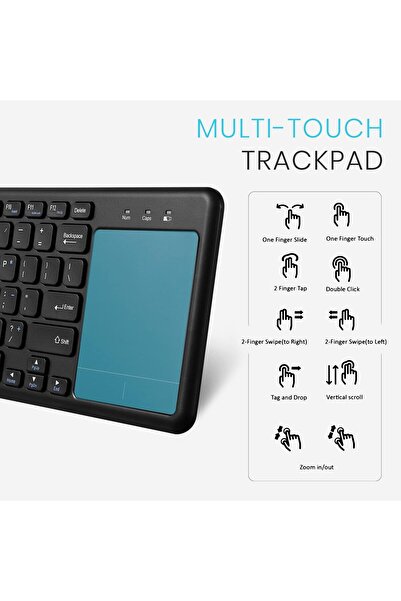 Perixx Periboard-716 III Wireless Keyboard with Touchpad - X Type Scissor Keys