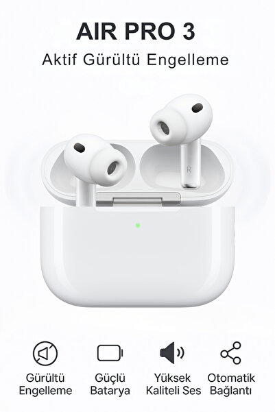 KETENOFFİCİAL Pro 3 ANC Kablosuz Bluetooth Kulaklık Aktif Gürültü Engelleme E...