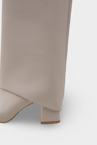 meyra'nın ayakkabıları Women's Leather Matte Slip-On Boots