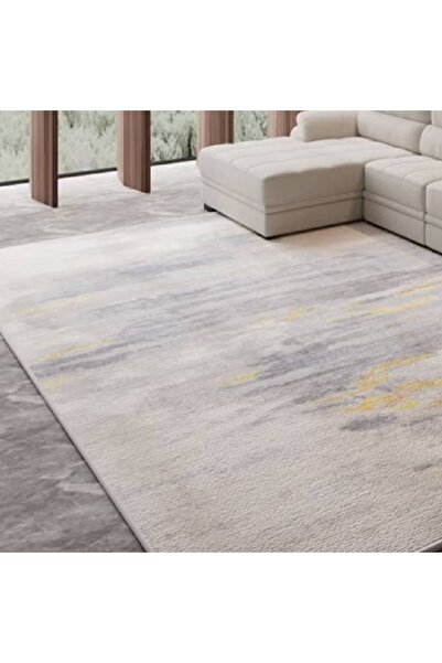 NKX سجادة غرفة معيشة فاخرة من Nordic Light ذات قاعدة بلاستيكية من المخمل الكر...