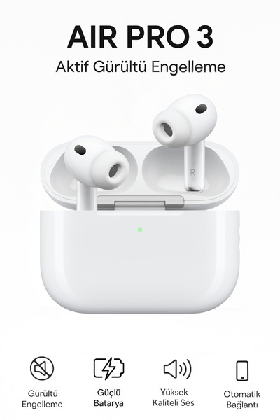 Teknodrone Air Pro 3 Anc Kablosuz Bluetooth Kulaklık Gürültü Engelleme Dokunm...