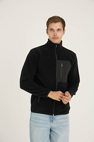 KLY Men's Fleece Outdoor Zip-Up Jacket – Warm, 3 Pockets, Soft Textured Sports Fleece (M–2Xl)