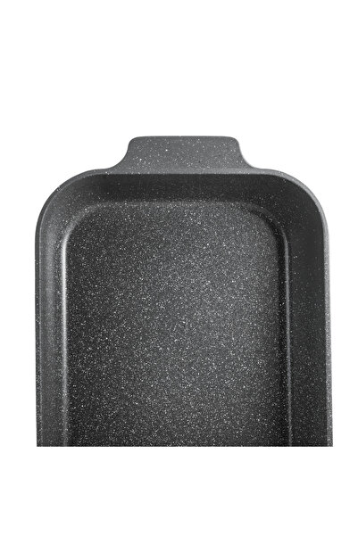 Newflon Lajoya Granite Rectangular Tray, Gray, 31 cm 🫕✨ – 3.5 Liter Capacity