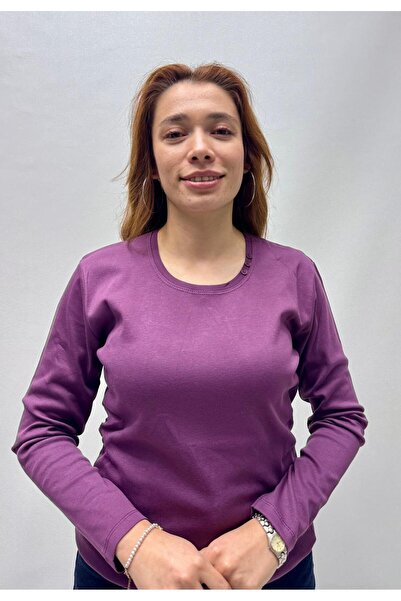 QYA Clothing ΒΑΣΙΚΟ ΜΑΚΡΥΜΑΝΙΚΟ ΜΑΚΡΥΜΑΝΙΚΟ ΜΠΛΟΥΖΑ 100% ΒΑΜΒΑΚΙ