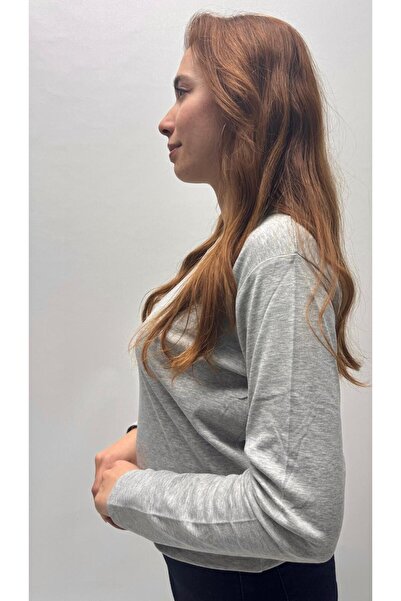 QYA Clothing Basic 100% Cotton Wide Fit Long Sleeve T-Shirt