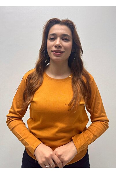 QYA Clothing Basic 100% Cotton Wide Fit Long Sleeve T-Shirt