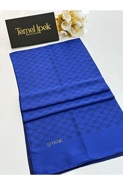 Siyane Dvostrano Pamuk Žakard monogram šal