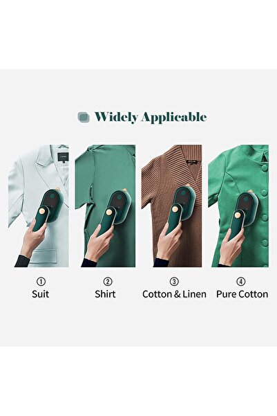 Generic Mini Iron Steamer with 180° Rotation, Portable Dry & Wet Iron, Folding