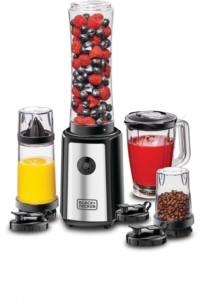 Generic BLACK+DECKER 300W 16-Piece 4-in-1 Personal Compact Sports Blender/Smoothie Maker - SBX300BCG-B5