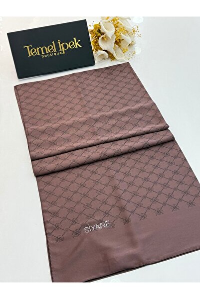 Siyane Dvostrano Pamuk Žakard monogram šal