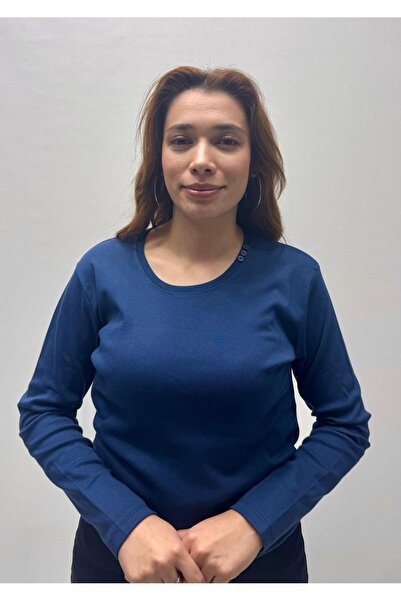 QYA Clothing Basic 100% Cotton Wide Fit Long Sleeve T-Shirt