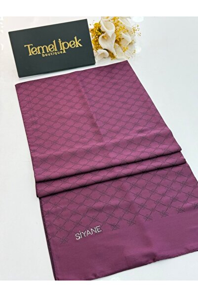 Siyane Dvostrano Pamuk Žakard monogram šal