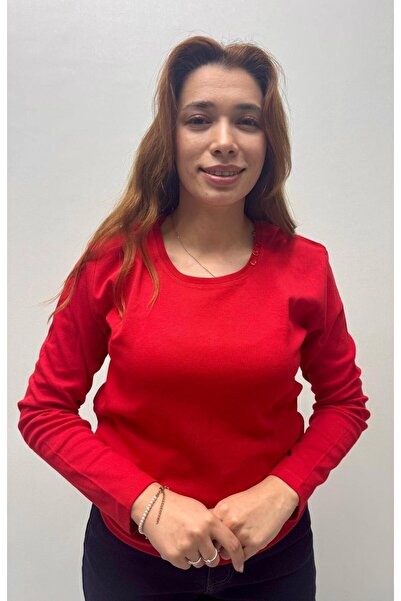 QYA Clothing Basic 100% Cotton Wide Fit Long Sleeve T-Shirt