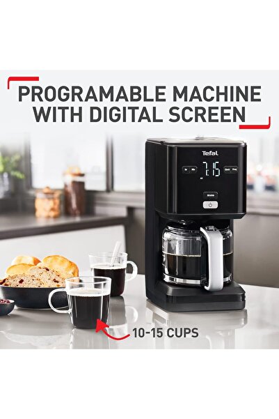 TEFAL Smart'N Light Drip Coffee Maker CM600840 - 1.25 L