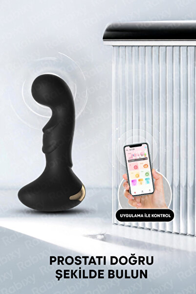 Rabixy Anal Vibratör Masaj Cihazı Unisex Vibratör Mobil Uygulama Kontrollu 10 Titreşim Modu