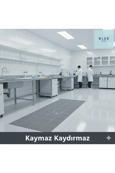 Blue Home 🆕 Bathroom Shower Pool Front Door - Square Honeycomb Mat Non-Slip Anti-Slip Pvc Mat Gray Width: 90cm. Grey 🚿