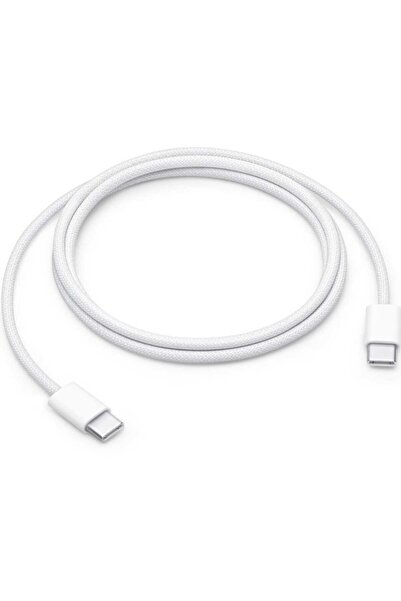 Apple Apple compatible charging and data cable, USB-C on both ends, Woven White, 1m, Bulk