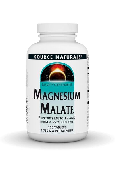 source naturals Magnesium Malate Tablets (3750mg, 180 Pieces)