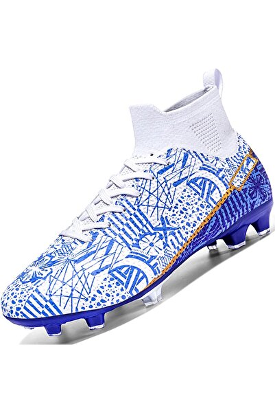 Donbella Donbest Men's Football Cleats High-Top Outdoor Sports Shoes 41 EU