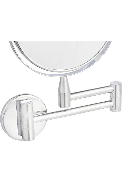 Amazon basics Wall-Mounted Vanity Mirror - 1X/5X Magnification, Chrome