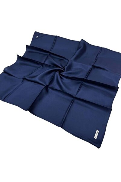 Armine Eșarfă simplă din mătase - 501 bleumarin Sura