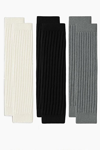 COTENCONCEPT 3 bucăți de jambiere de bază din amestec de bumbac gros