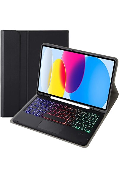 Aookay حافظة لوحة مفاتيح لاسلكية لجهاز سامسونج جالاكسي تاب A9 بلس - قابلة للف...