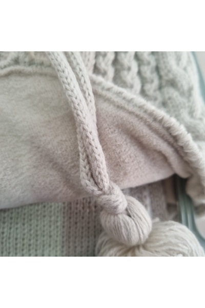 Uğur bebe Beige Color Kitti 4-8 Aslarlı 3 Piece Winter Set – Heat Retaining Scarf-Beret-Glove Set | Ultra