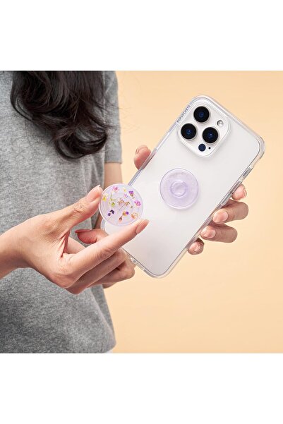 Popsockets PopGrip Plant - Expanding Stand and Grip with Swappable Top - Purple Fields