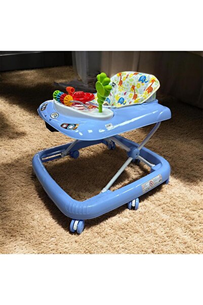 POZART LÜKS Bebek Yürüteç 8tekerli Direksiyonlu Şıngırdaklı