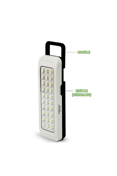 weidasi emergency light Dual AC/DC charging, High/Low switch Portable handle