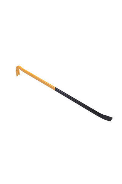 Lawazim Crowbar 45cm Orange/Black - Heavy Duty Pry Bar with Nail Puller