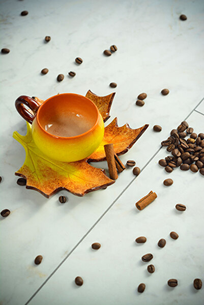 Narçiçeği Takı ve Hediyelik Eşya Handmade Tea and Coffee Cup Set with Sycamor...