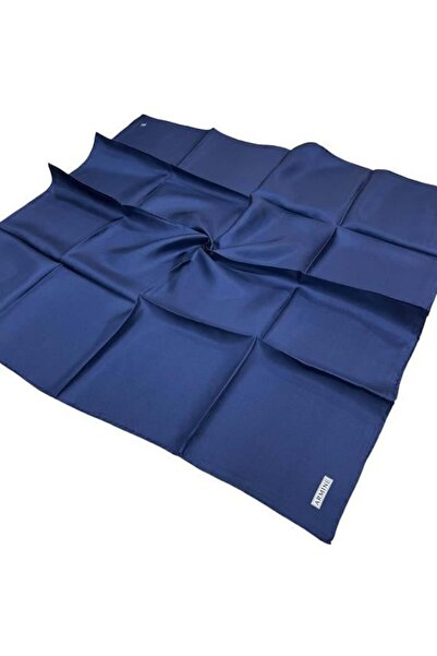 Armine Eșarfă din mătase simplă - 409 Twill bleumarin deschis