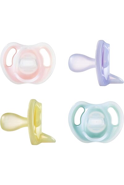 tommee tippee لهاية سيليكون خفيفة الوزن للغاية، تصميم متماثل من قطعة واحدة، ل...