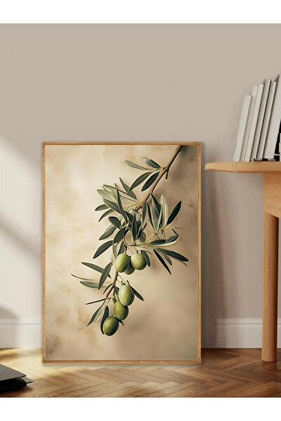 Tuba Decor Tek Parça Ahşap Çerçeveli Oturma Odası Salon Mutfak Tablo