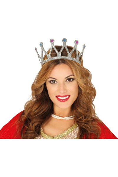 ETT تاج الملكة عصر النهضة اللون الفضي