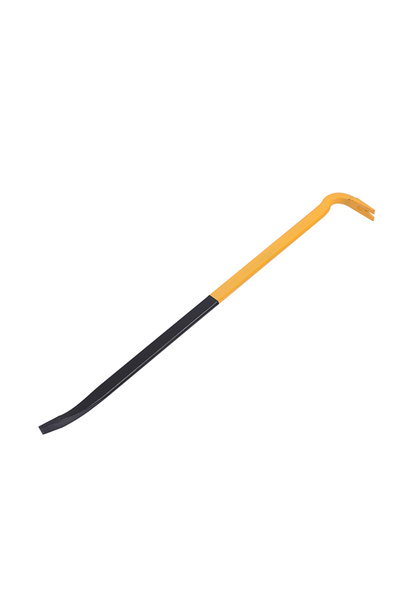 Lawazim Crowbar 45cm Orange/Black - Heavy Duty Pry Bar with Nail Puller