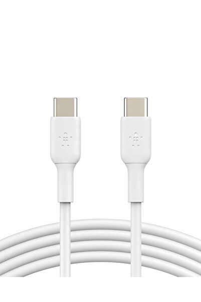 Belkin كابل شحن سريع من USB-C إلى USB-C (2 متر، أبيض)