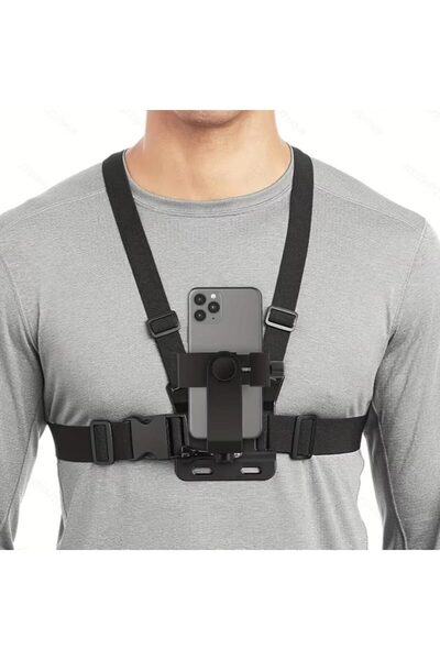 APE CR09 Göğüs Kemeri Telefon Tutucu VLOG/POV Tüm Aksiyon Kameraları ile Uyumlu