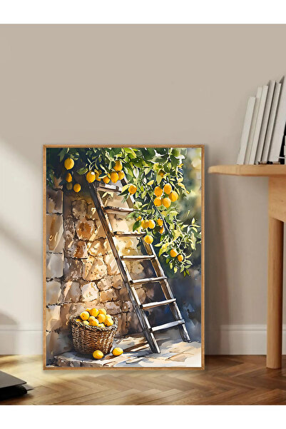 Tuba Decor Tablo dintr-o singură bucată cu rame din lemn pentru sufragerie, sufragerie, bucătărie